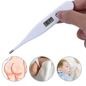 

Digital LCD Thermometer Durable Baby Adult Body Kids Safe Ear Mouth Temperature Portable Household Body Thermometers Electronic
