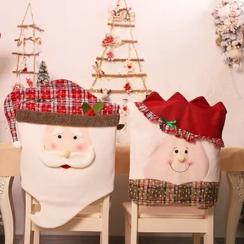 

Old Man/Woman Style Chair Covers, Grandma Chair Covers, Home Dining Table Dress-up Christmas Decorations