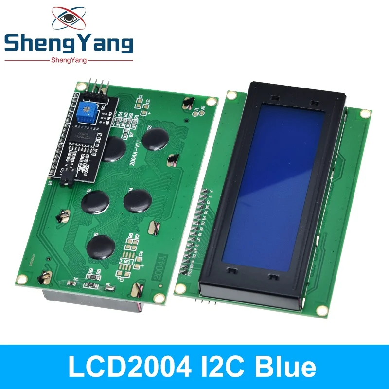ЖК дисплей 2004 + I2C 20x4 2004A синий/зеленый экран HD44780 символьный дисплей/w IIC/I2C