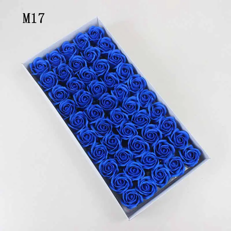 25-50Pcs/Set 3 Size S/M/L Soap Rose Artificial Flowers High Quality Wedding Home Decoration Accessories Soap Rose Flower Head