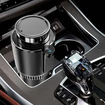 

2 IN 1Car Heating Cup Mini Warmer Auto Cup Drink Holder Semiconductor Cooling Refrigeration Heater Warm Milk For Car Home