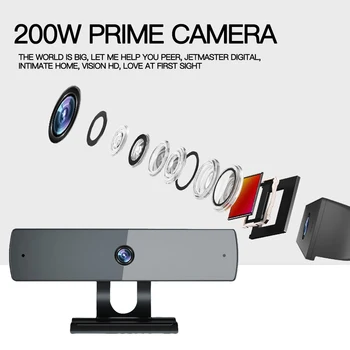 

1080P HD USB Webcam With Noise Reduction Microphone Computer Web Camera Adjustable Webcam For YouTube Live Online Lesson Meeting