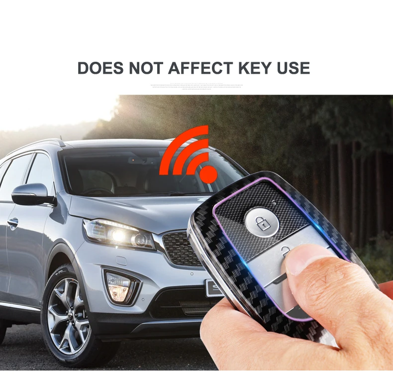Carbon Fiber Car Smart Key Cover Case Fob For KIA Ceed K3 K4 K5 Sportage R QL KX5 Sorento KX3 KS3 RIO Protect Shell Accessories - H3b10226069ab41a1850ca06625438876I