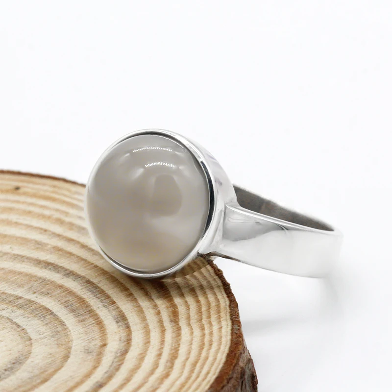 S925 серебро натуральный агат для мужчин и женщин кольцо, Оникс Камень S925 серебро ювелирные изделия кольца для вечерние свадебные подарки