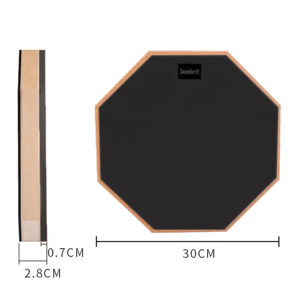 12 Inches 2 Sided Practice Pad Practice Drum Pad Children Practice Pad
