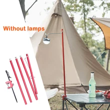 

Without Lamps Outdoor Camping Lamp Pole Stand Table Lamp Rack Portable Folding Camping Mini Multifunctional Fishing Lamp Hook