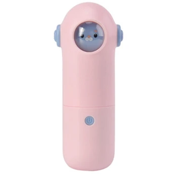 

2000Mah Handheld Portable Mini Fan Usb Rechargeable Brushless Silent Small Desk Fan Power Bank Outdoor Air Cooler For Room Pink