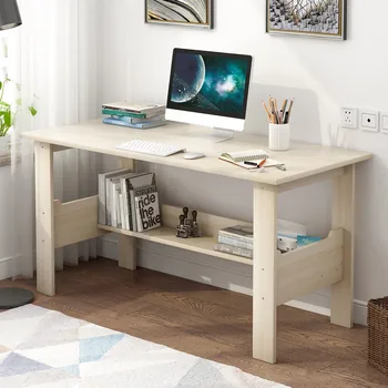

Computer Desk Simple Modern PC Laptop Writing Study Table with Storage Shelves Gaming Computer Table Workstation Home Office