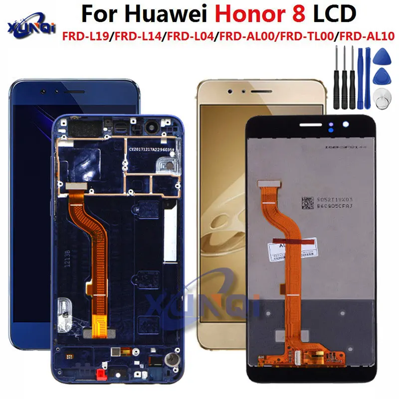 

For Huawei Honor 8 LCD Touch Screen Digitizer Honor8 LCD For Huawei Honor 8 LCD With Frame FRD-L19 FRD-L09 Replacement #XQL
