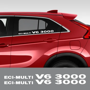 

2PCS Car Whole Body Trim Sticker ECI-multi V6 3000 For Mitsubishi Pajero Shogun Montero Side MK2 V20 Auto Body Decor Accessories