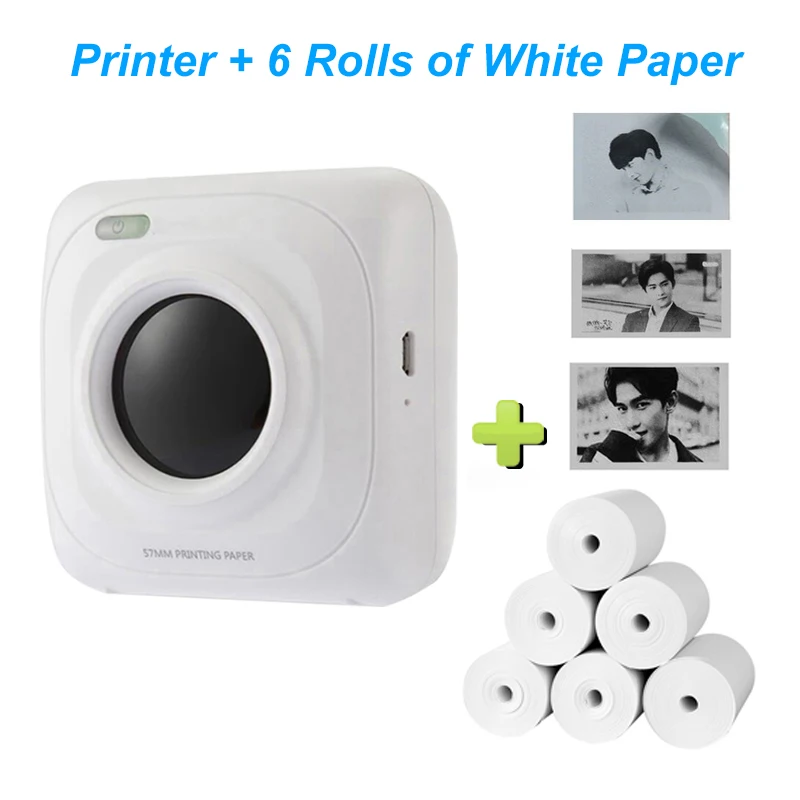 best mini photo printer PAPERANG Portable Bluetooth Photo Mini Printer Thermal Printer Pocket Printer Inkless Clearly Printing For Mobile Android iOS P1 mini printer for laptop Printers