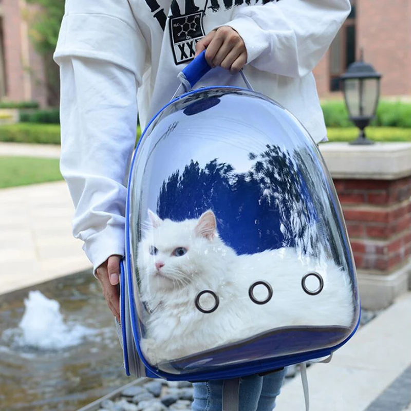 

Protable Cat-carrying Bag Puppy Chihuahua Kitten Capsule Breathable Bag Outdoor Travel Pet Backpack Transparent Cat Backpack