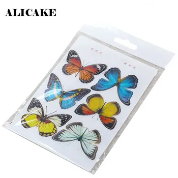 

6 Butterflies Wafer Sheets Paper Edible Width 45mm For Cake Topper Cake Decorating Tools Rice Paper Baking Accessories