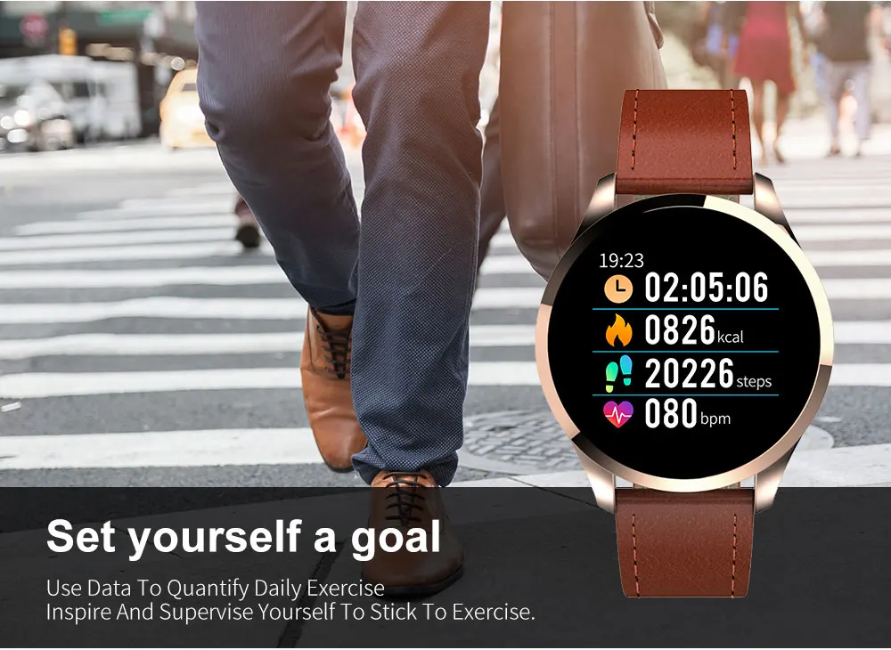 DIGOOR Q9 Smart watch relogio Health Fitness bracelet with pressure measurement pedometer heart rate watches for men reloj inteligente montre  (10)