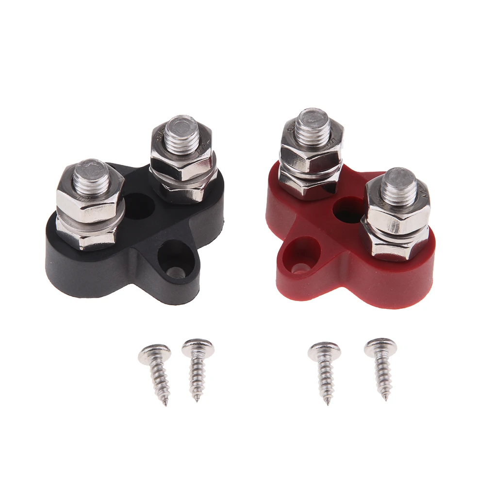 Bus Bar Power Terminal Blocks Positive M8+M8 Positive Distribution Studs