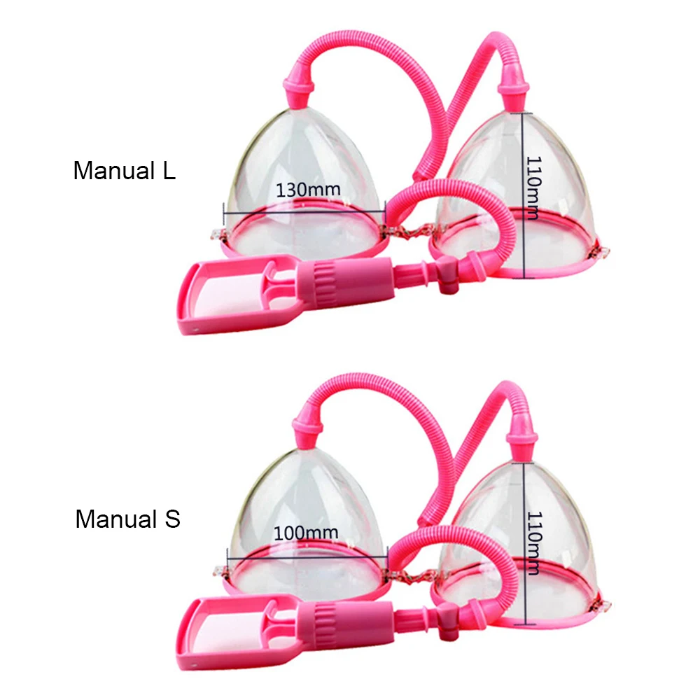 Electric/Manual Breast Massager Vacuum Cup Vibrating Breast Enlarge Enhance Nipple Sucker Breast Massager Pump With Retail Box 4