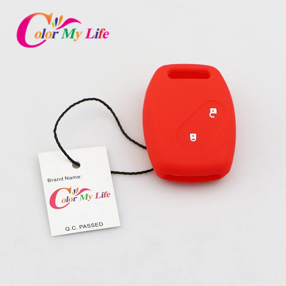 2 кнопки силиконовый Автомобильный Брелок дистанционного управления с ключом