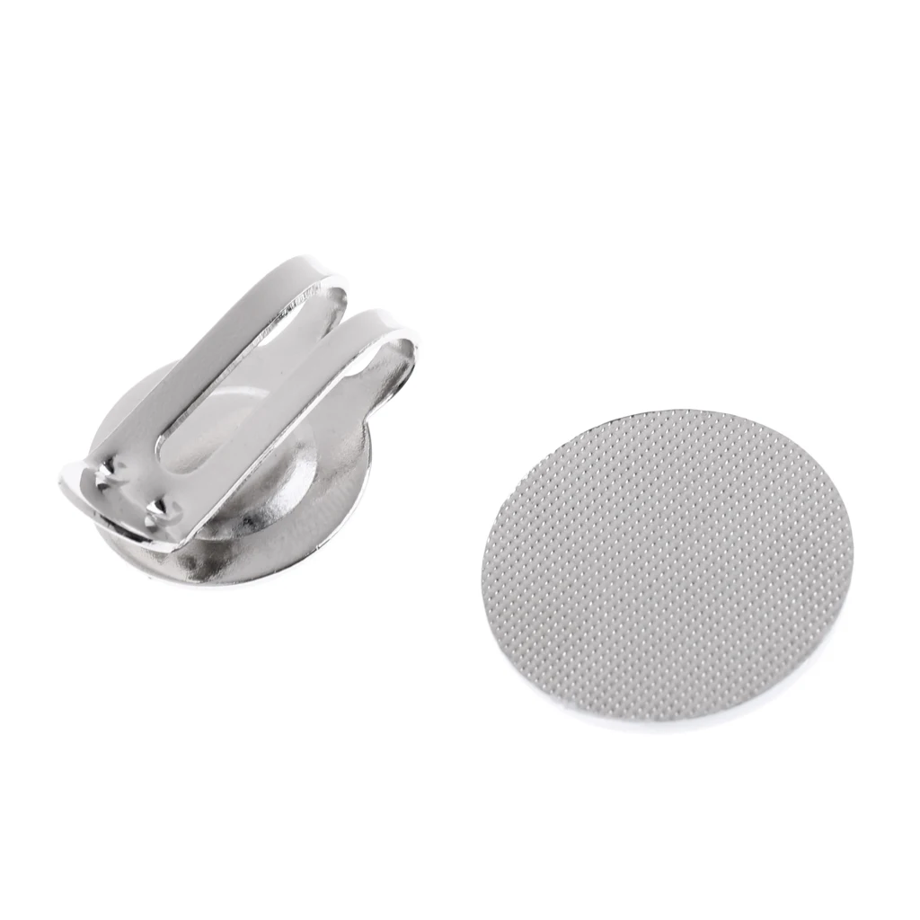 Sturdy Alloy White Flower Magnetic Cap Hat Visor Clip Golf Ball Marker Golfer Gift
