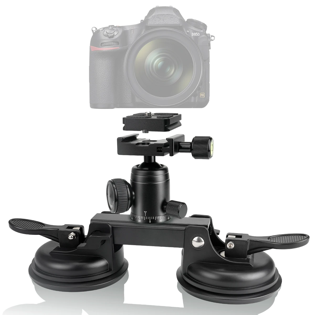 Double Camera Suction Cup | Double Mount Sports & Action Video Cameras - Aliexpress