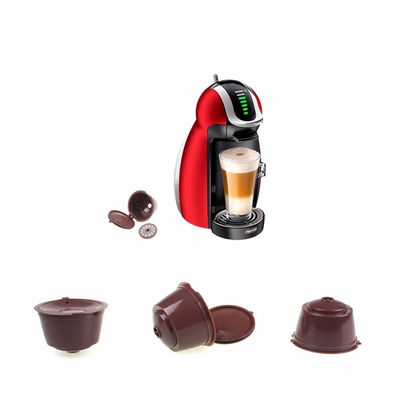 

3Pcs/lot Cafe Reusable Coffee Capsule For All Nescafe Dolce Gusto Models Refillable Filters Baskets Pod Soft Taste Sweet FY0199