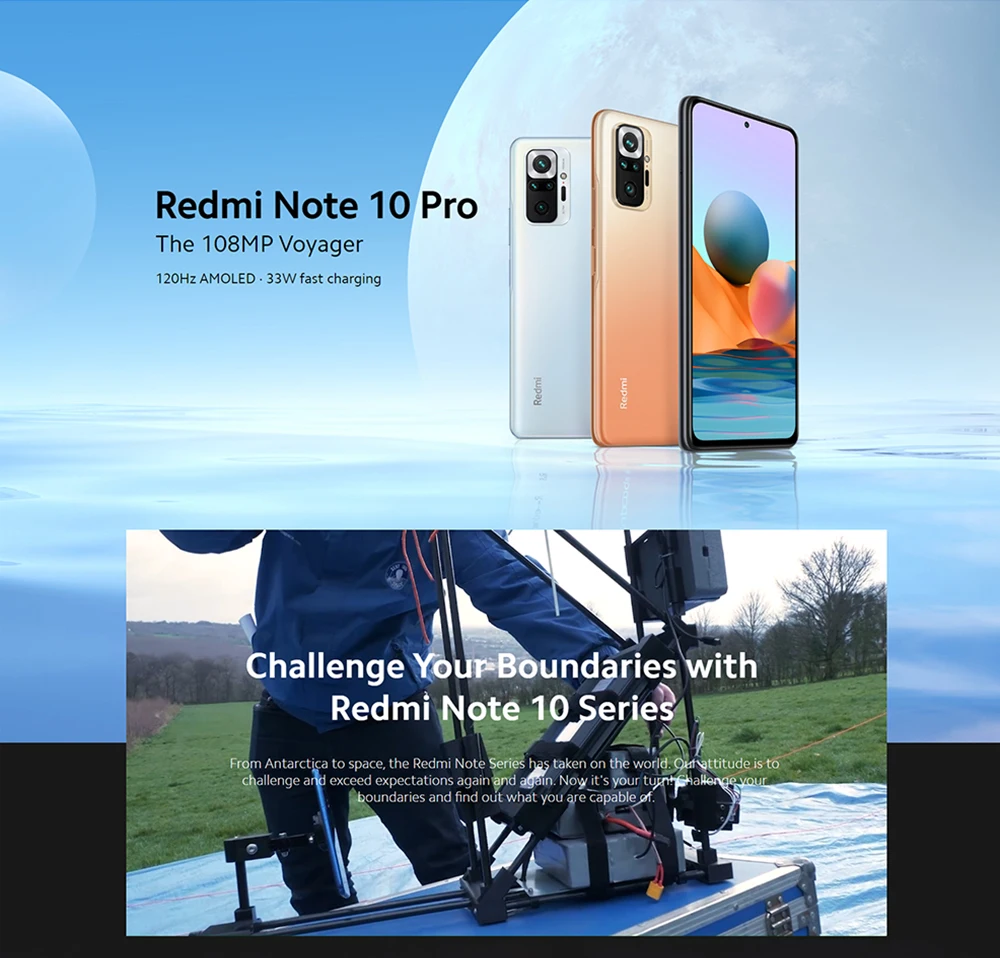 best dual sim cell phone Xiaomi Redmi Note 10 Pro Global Version NFC 6GB 64GB 128GB Smartphone Phone Snapdragon 732G Octa Core 6.67" AMOLED Display cheap gaming cell phone