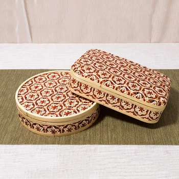 

Different Li Home Furnishing Vietnam Bamboo Weaving Accept Basket Accept Box Mesh Division Storage Box Dry Fruits Box Storage