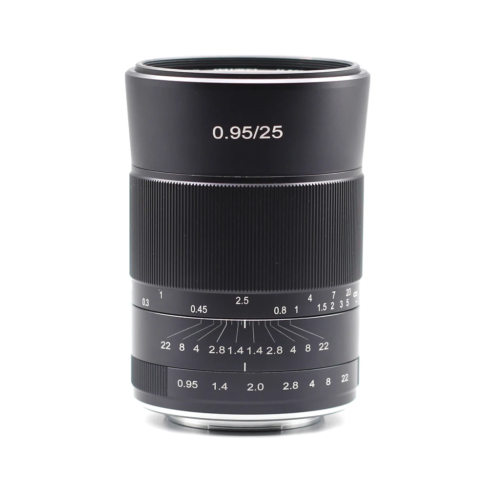 Kaxinda 25 мм f/0,95 стандартный ручной объектив с большой апертурой для Canon sony Fujifilm Olympus Panasonic беззеркальная камера