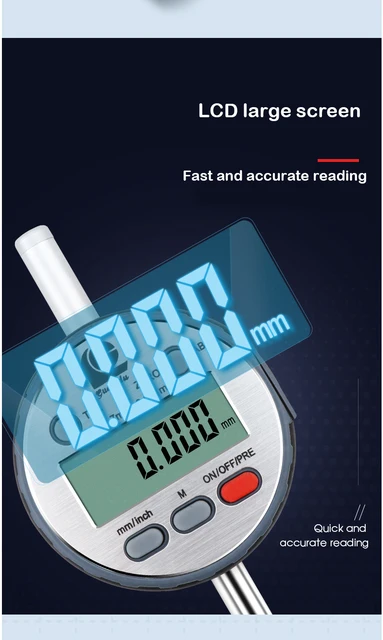 Elektronische digitale messuhr 0-6,5mm 0-12,7mm 0-50mm genauigkeit