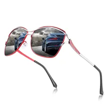 Женские поляризованные солнцезащитные очки, очки для вождения, модные брендовые очки