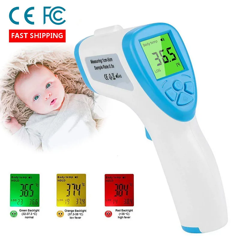 Forehead Thermometer Non-Contact Infrared Digital Thermometer Forehead and Ear Thermometer for Baby Kids and Adults Surface Forehead Thermometer Non-Contact Infrared Digital Thermometer Forehead and Ear Thermometer for Baby Kids and Adults Surface