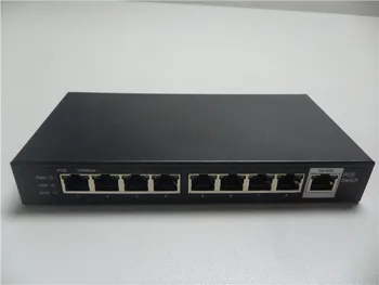 

10/100Mbit fiber optical POE media converter 1*SC 8*RJ45 Ethernet switch single mode dual core 20KM