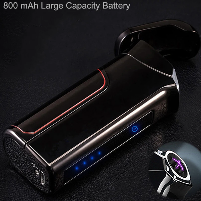 USB Сигарета, зажигалка с сенсором, плазменная электронная сигарета, зажигалка 800 мАч, двойная дуговая зажигалка, сменная батарея