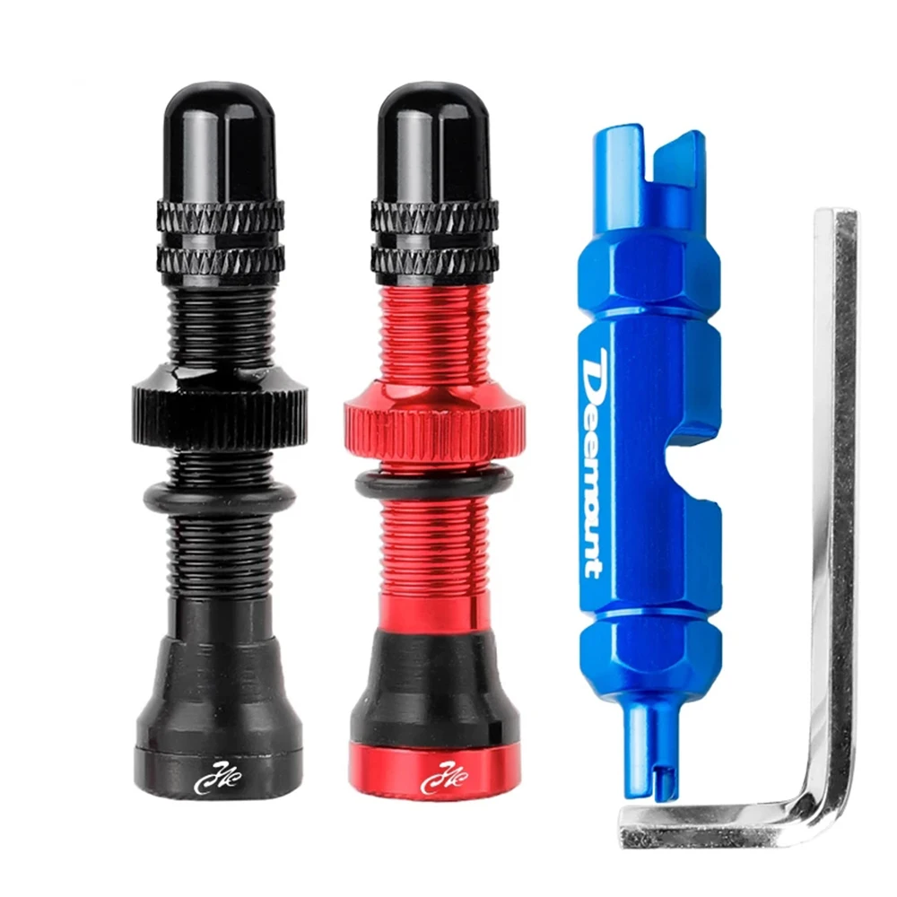 2 Pces Schrader A v V lvulas 40 60mm Cnc Feito M quina Anodizado 