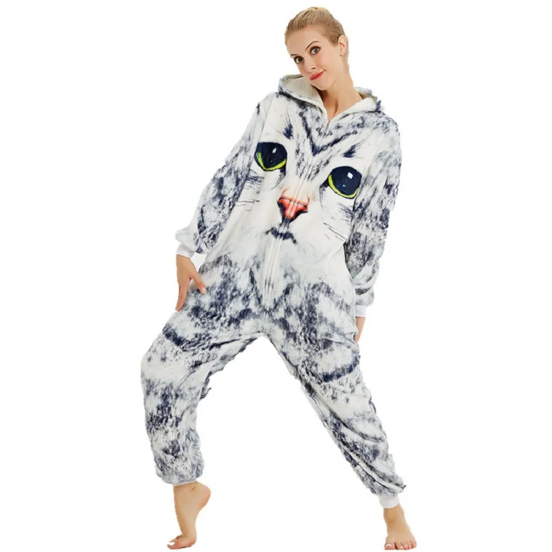 

Pajamas Women Sleepwear kigurumi Christmas All in Adults Animal Suits Unicorn Cat Cosplay Onesies Unisex Cartoon Pijama