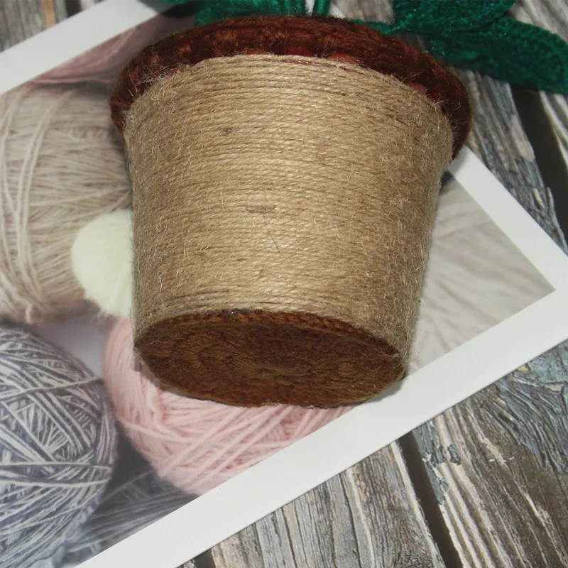 Вязание Wool Yarn Hand Knitted Pot Flower Artificial Flower Rose Valentine's Day Gift For Lovers Christmas Home Desk Decoration