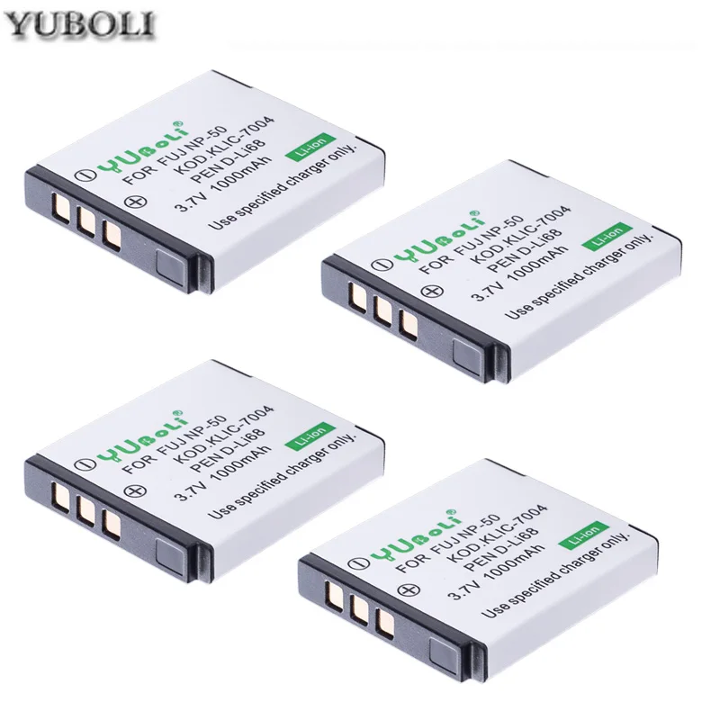 4battery Bateria NP-50 NP50 NP 50 батарея для Fuji FinePix F50FD, F60FD, F70EXR, F75EXR, F80EXR XP100, XP110, XP150 - Цвет: 4battery