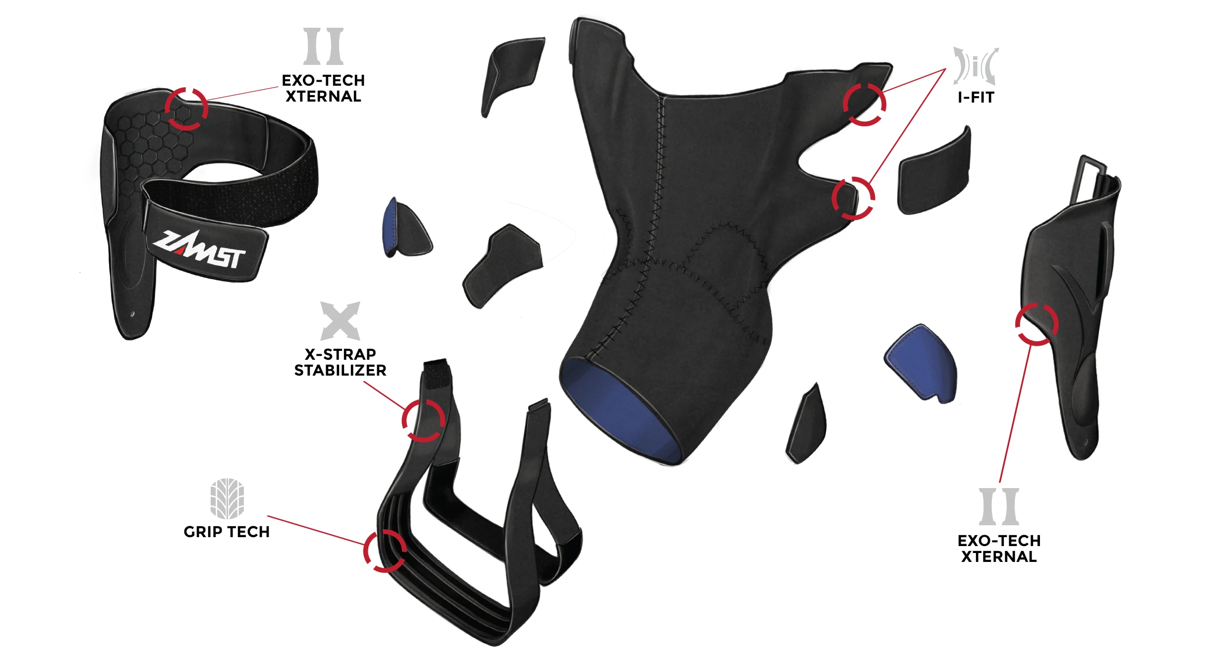Japan Zamst A2dx Stephan Curry Professional Strong Support Ankle Brace