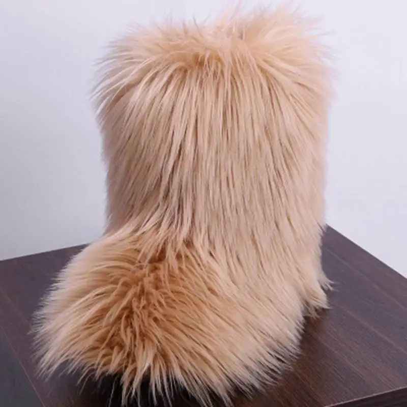 REAVE CAT/зимние женские теплые ботинки; натуральная шерсть; страусиные перья; пушистый мех; плюшевые теплые лыжные уличные ботинки на плоской подошве; botte