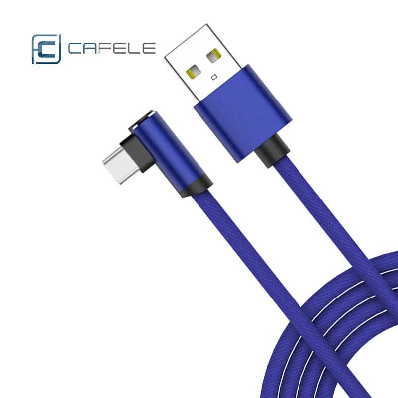 

USB Type-c Cable 2.4A Fast Charger Elbow 1.8m Cables For Xiaomi Mi9 Mi8 Huawei Glory Samsung Redmi Note 7 Oppo Vivo Equipment