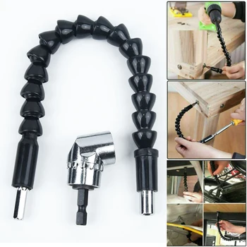 

2pcs High Quality Right Angle Drill And Flexible Shaft Bits Extension Screwdriver Bit Holder Durable