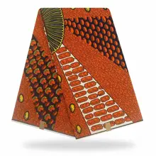 Африканская ткань воск 6 ярдов Воск tissus африканские ткани настоящий воск хлопок швейный материал YB1