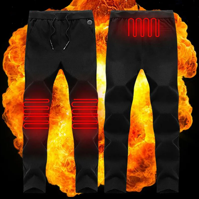 

Men's Winter Outdoor Heating Warming Pants Heated Smart USB Work Pants Adjustable Temperature Control Safety Clothing DSY048