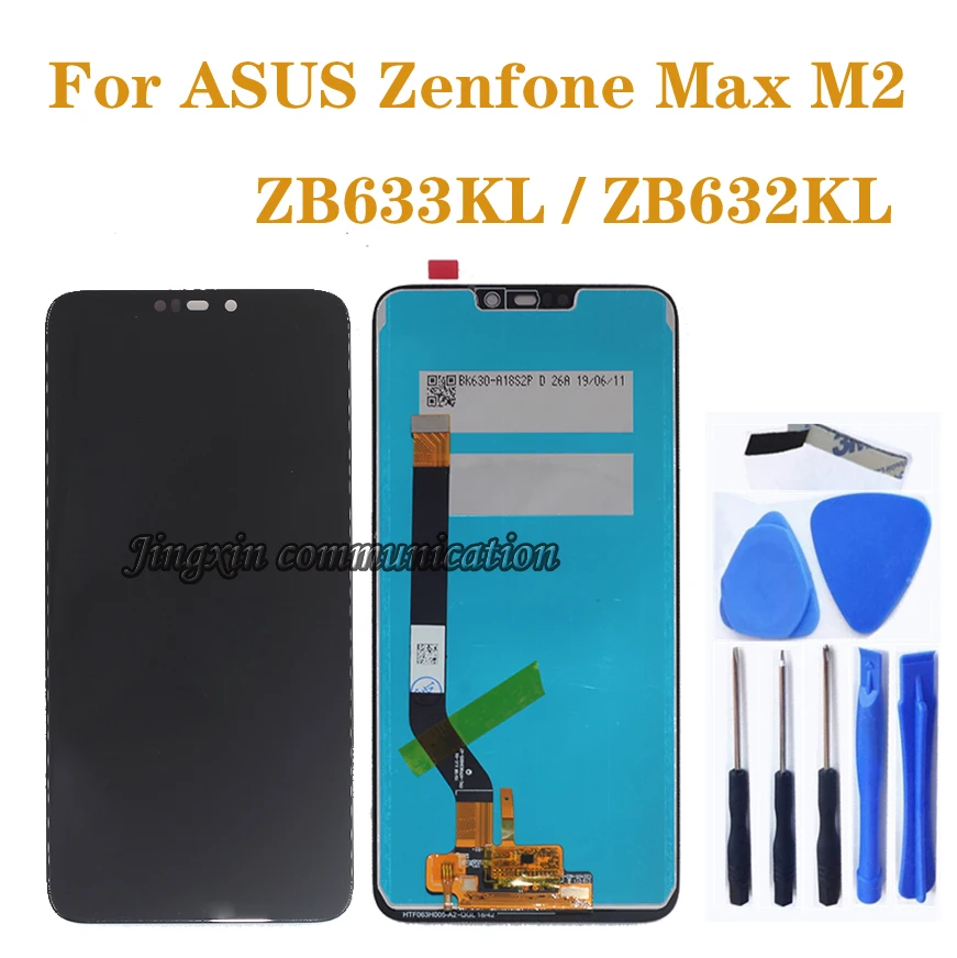 6,26 ''высококачественный ЖК-дисплей для ASUS Zenfone Max M2 ZB633KL ZB632KL+ кодирующий преобразователь сенсорного экрана в сборе Запчасти для ремонта