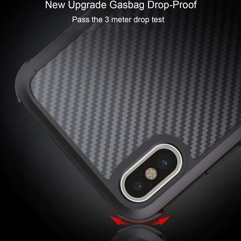 Чехол из углеродного волокна 6D Gasbag для iphone 11 Pro Max 6 6s 7 8 Plus X 10 XS XR XS MAX Модный противоударный мягкий чехол