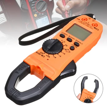 

Pohiks 1pc True RMS Digital Clamp Meter Professional DC AC Current Voltage Tester Ammeter Multimeter Electrician Tool