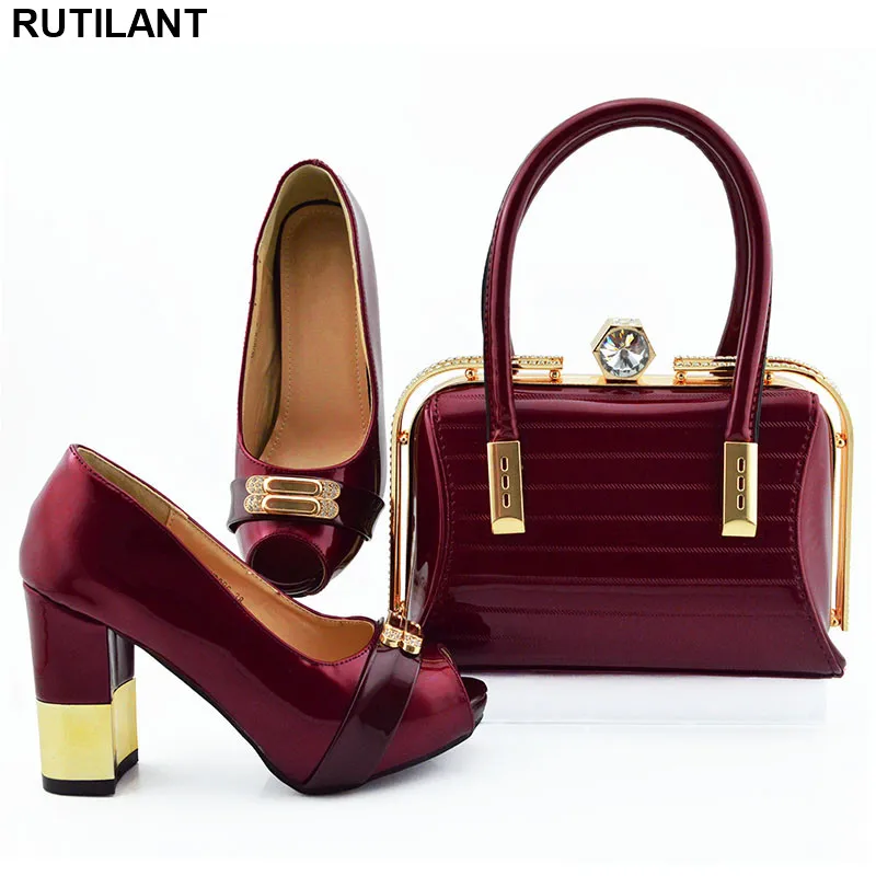 

Italian Shoes with Matching Bags Latest Design High Quality African Wedding Shoe Latest Italian Shoes with Matching Bags Shoe