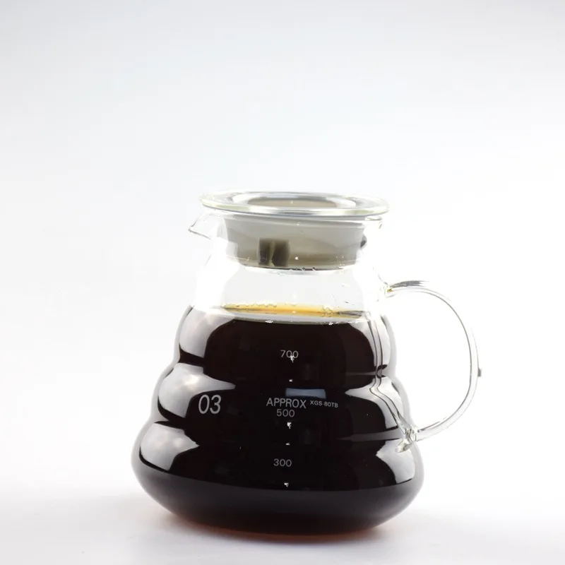 Высокая бора стеклянный Кофе чайник c облаками 600 мл кофе ручная чаша для умывания Изысканная кофейная кружка