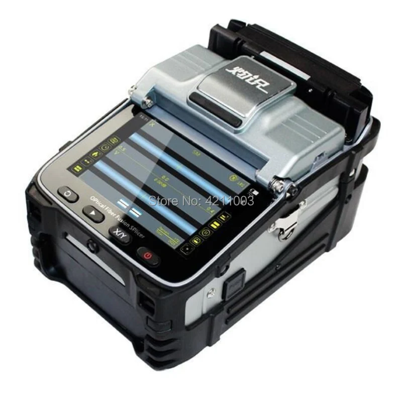 AI-7C Волокно fusion splicer многофункциональный 8 секунд FTTH английское меню полностью автоматическая AI-7 машина для сращивания оптического волокна