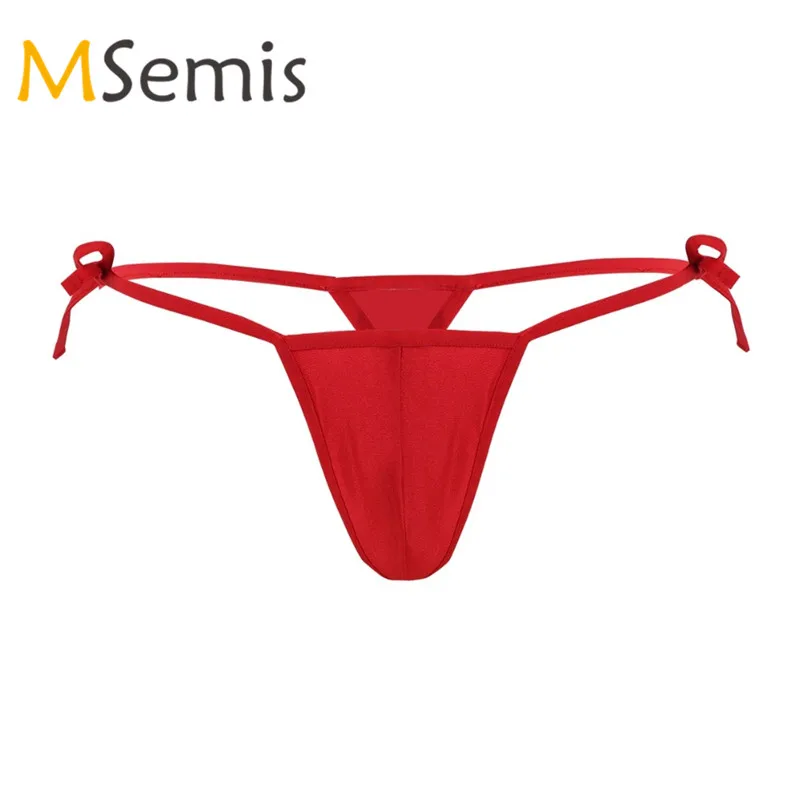 

Gay Swimwear Mens Swimsuit Lingerie Underwear G-string Bikini Thong Swimming Suit Open Back Underwear with Bulge Pouch Panties