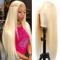 613 Blonde Lace Front Wig Human Hair Wigs Straight Wig 4X4 Closure Wig 32 Inch Preplucked Wig For Women Human Hair